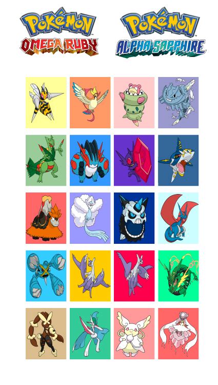 mega evolutions oras